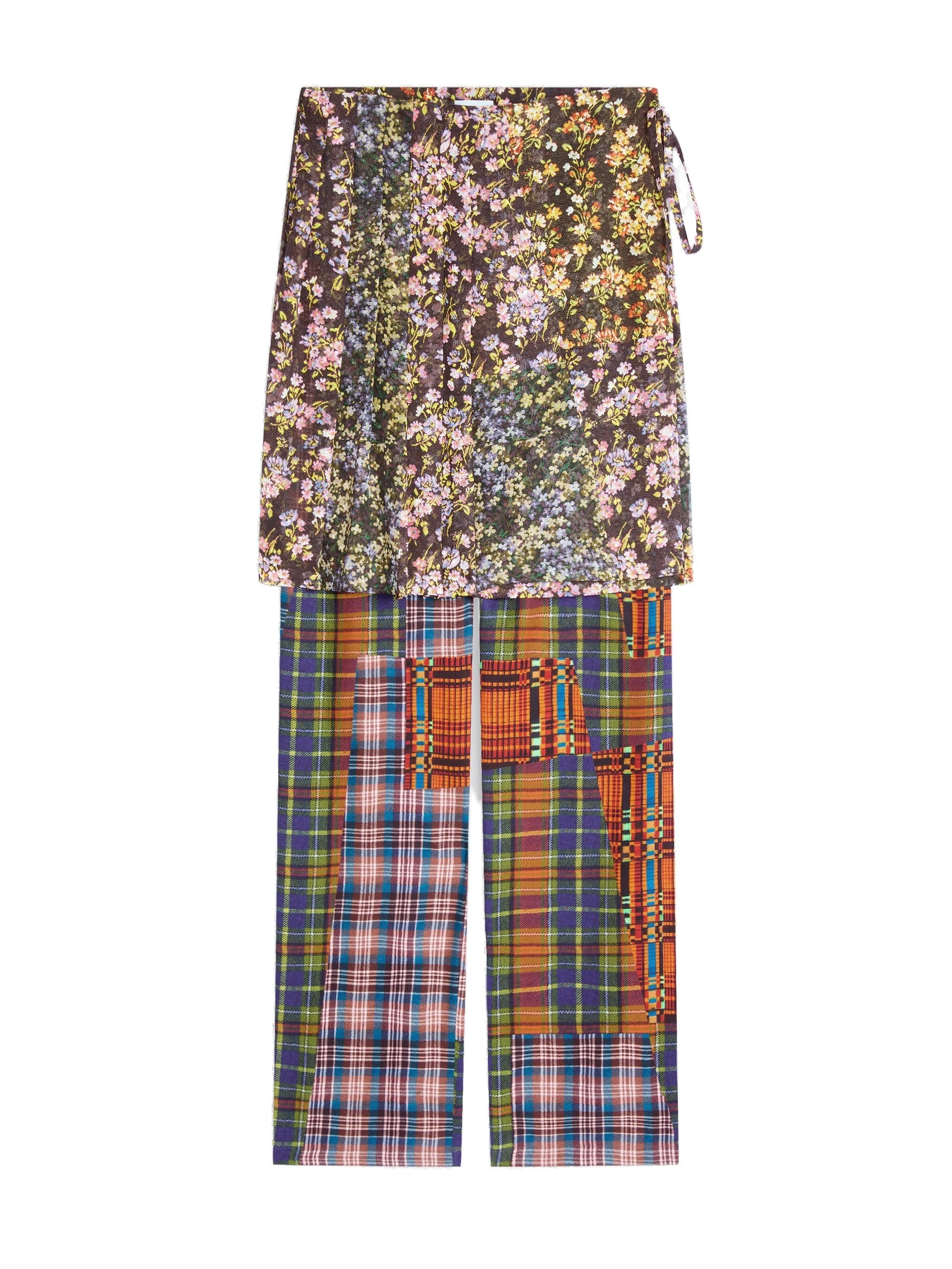 Dries Van Noten Viscose skirt pants in Orange | Pants | Luxury Shoes Dries Van Noten Viscose skirt pants in Orange | Pants | Luxury Shoes