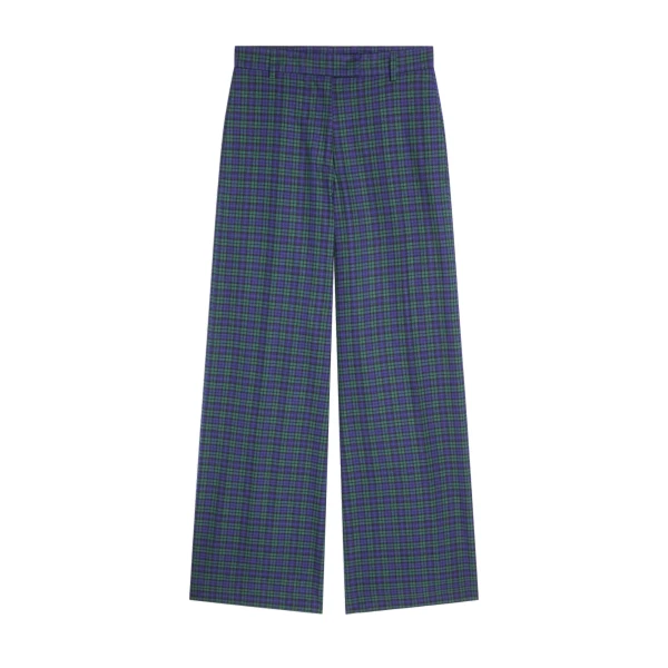 Dries Van Noten Wide leg cotton pants in Green | Pants | Luxury Shoes 