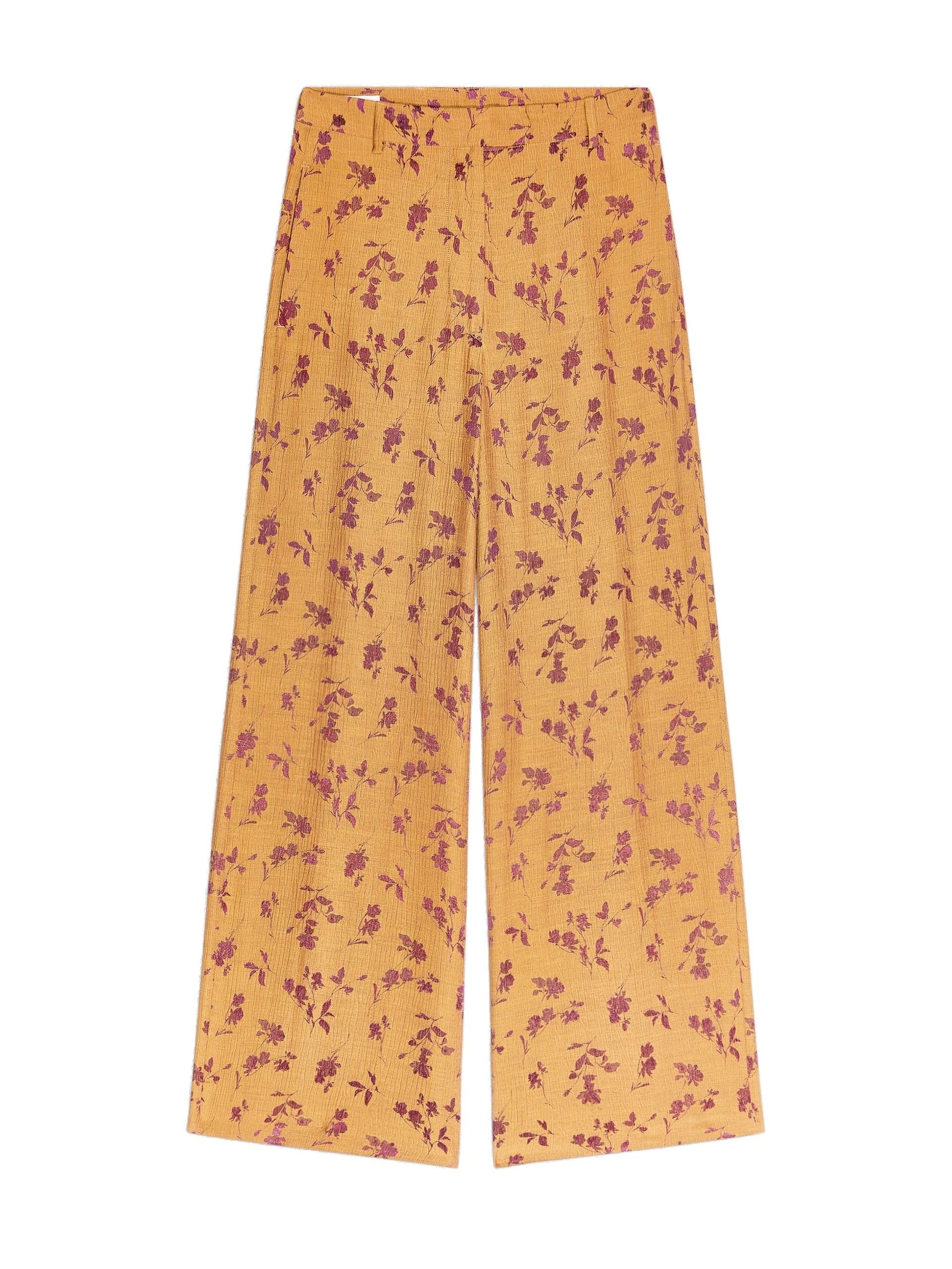 Dries Van Noten Wide leg jacquard pants in Ocra | Pants | Luxury Shoes Dries Van Noten Wide leg jacquard pants in Ocra | Pants | Luxury Shoes