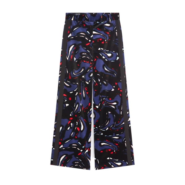 Dries Van Noten Wide leg pants in Navy | Pants | Luxury Shoes 