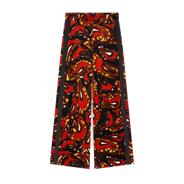 Dries Van Noten Wide leg pants in Rust | Pants | Luxury Shoes 