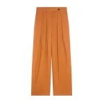 Dries Van Noten Wide pleated pants in Ocra | Pants | Luxury Shoes 