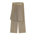 Dries Van Noten Wool skirt pants in Cement | Pants | Luxury Shoes 