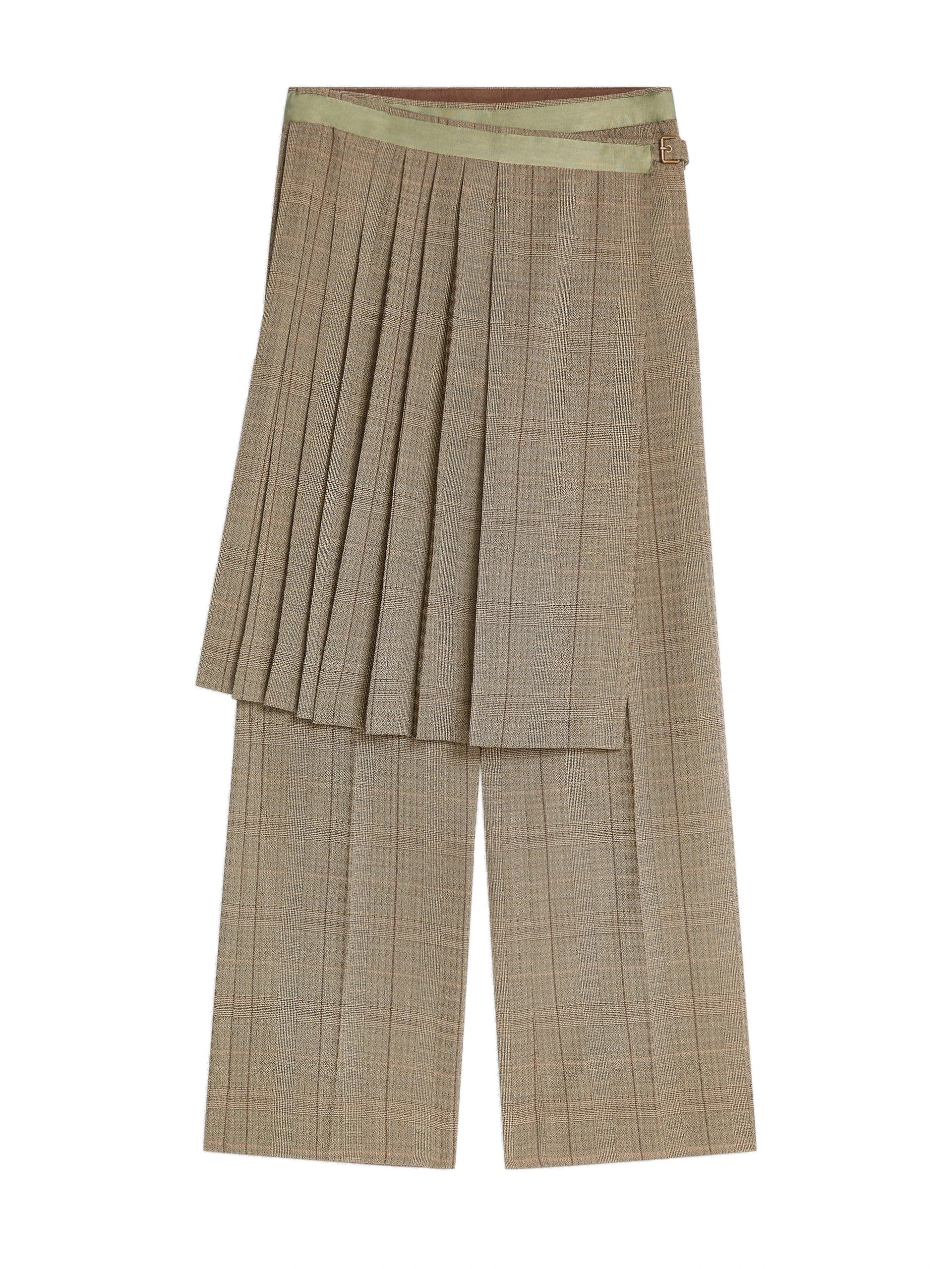 Dries Van Noten Wool skirt pants in Cement | Pants | Luxury Shoes Dries Van Noten Wool skirt pants in Cement | Pants | Luxury Shoes