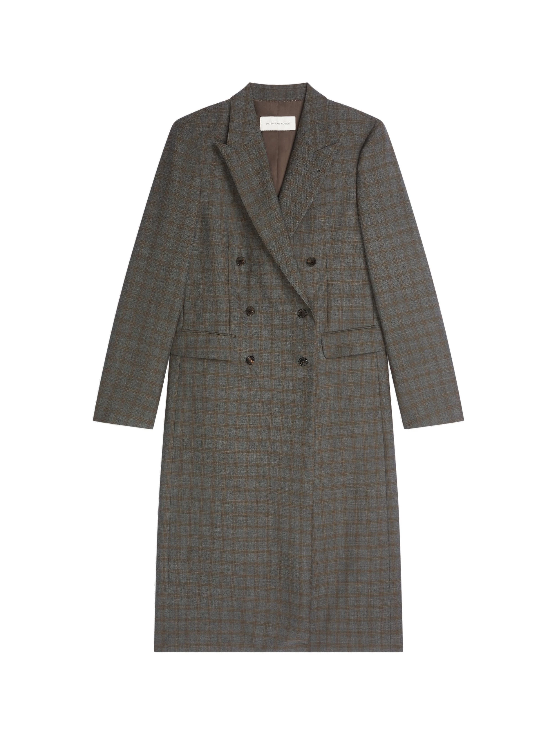 Dries Van Noten Wool tuxedo coat in Brown | Coats | Luxury Shoes Dries Van Noten Wool tuxedo coat in Brown | Coats | Luxury Shoes