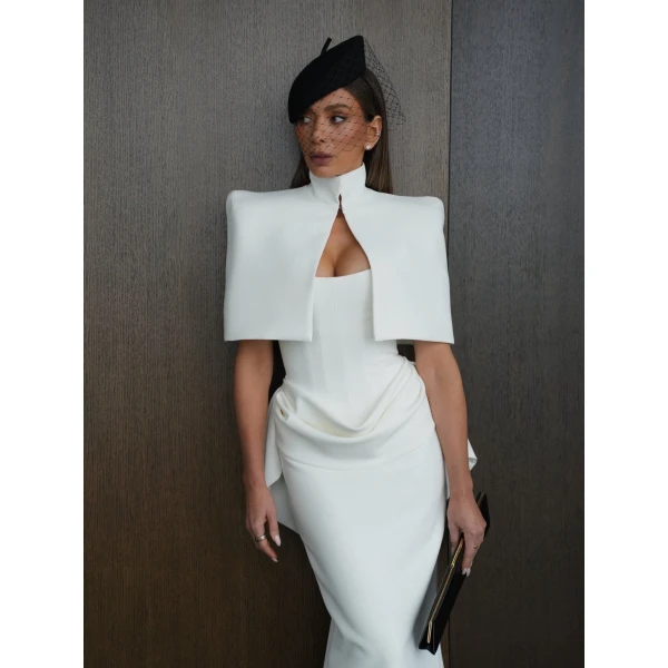 Ashtyn Cape in Ivory