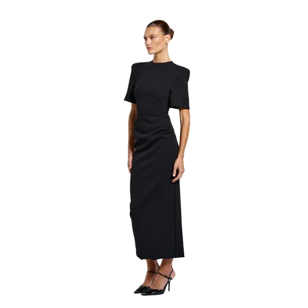 Effie Kats Black midi dress