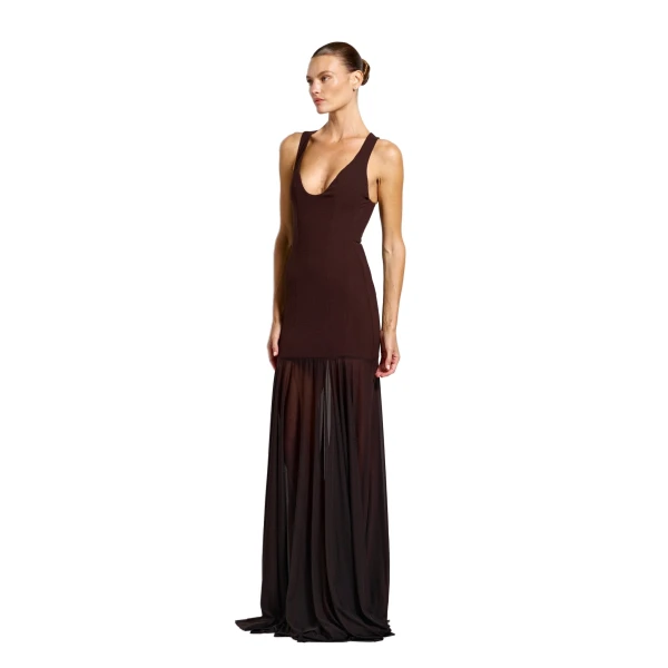 Effie Kats Beige gown