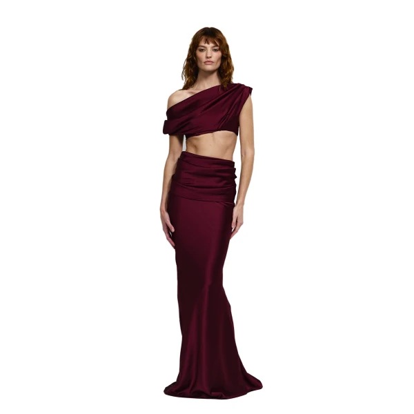 Perez Skirt in Wine