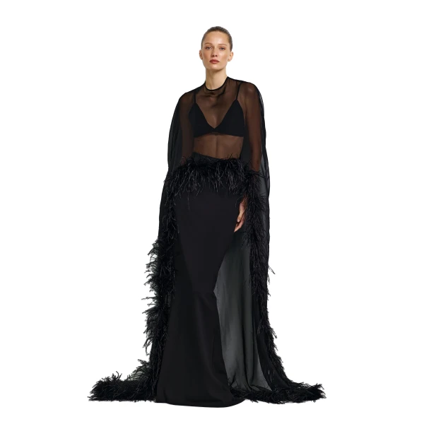 Selene Cape in Black