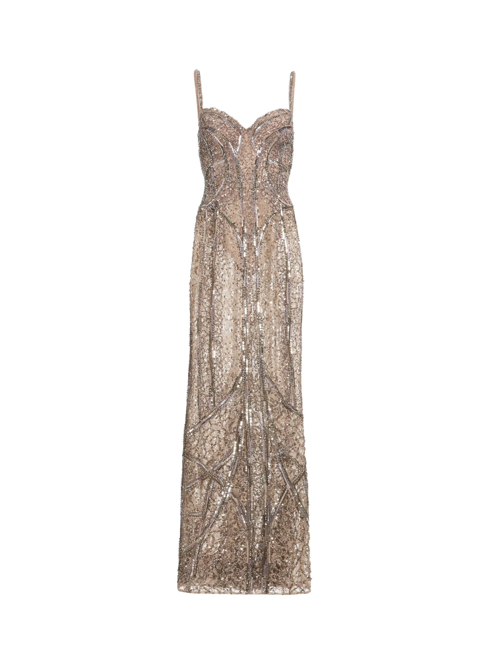 Elie Saab Bead Embroidered Long Dress Elie Saab Bead Embroidered Long Dress
