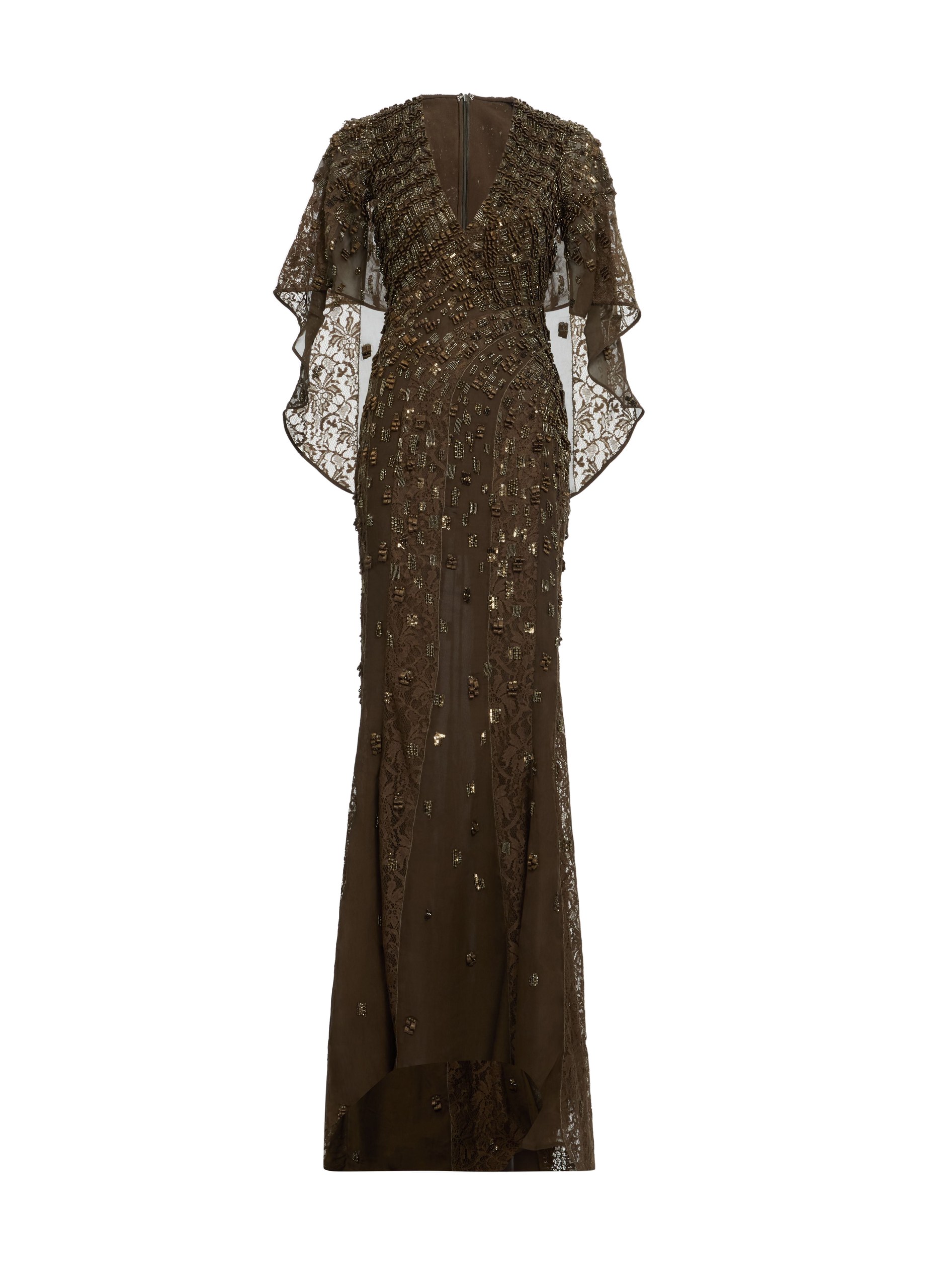 Elie Saab Bead Embroidered Long Dress Elie Saab Bead Embroidered Long Dress