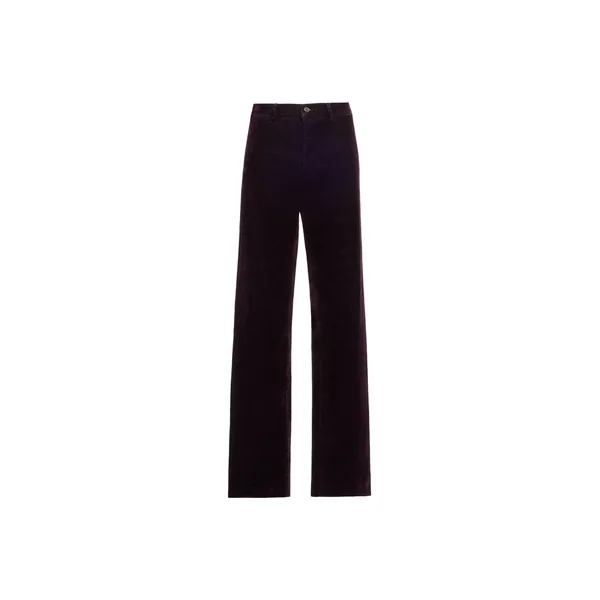 Elie Saab Flocked Denim Pants