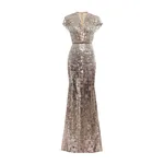 Elie Saab Sequin Embroidered Long Dress
