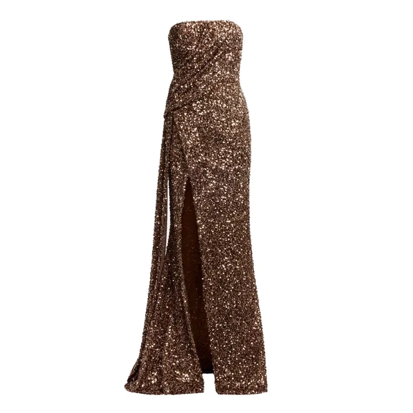 Elie Saab Sequin Embroidered Long Dress