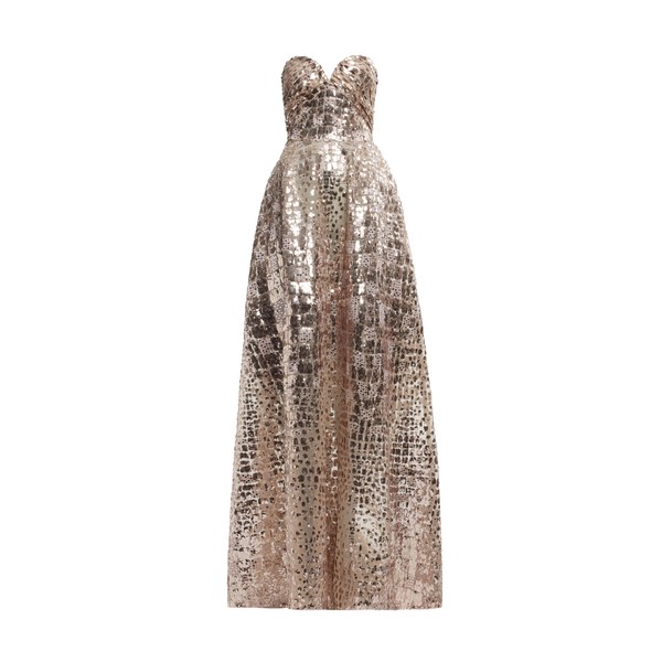 Elie Saab Sequin Embroidered Long Dress