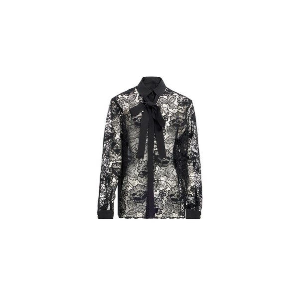 Elie Saab Silk & Guipure Lace Shirt