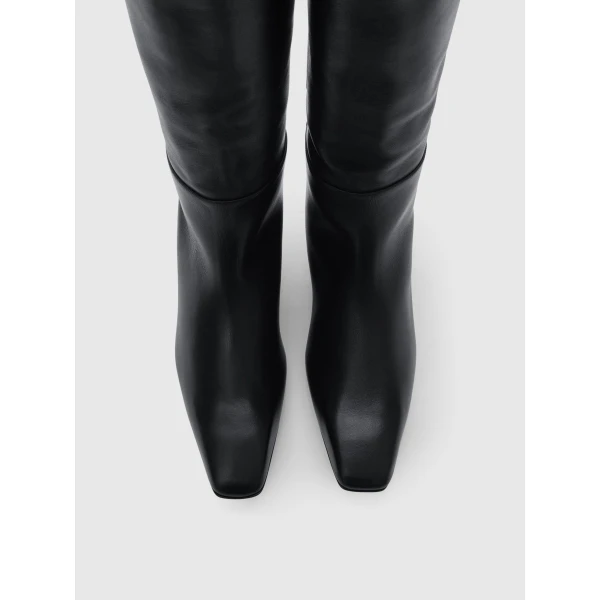Black ATP Atelier knee high boots