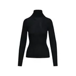 Essentiel Antwerp Black ribbed wool-blend turtleneck sweater Black ribbed wool-blend turtleneck sweater