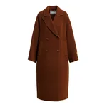 Brown oversized wool-cashmere blend coat