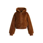 Essentiel Antwerp Brown reversible faux fur hooded jacket Brown reversible faux fur hooded jacket