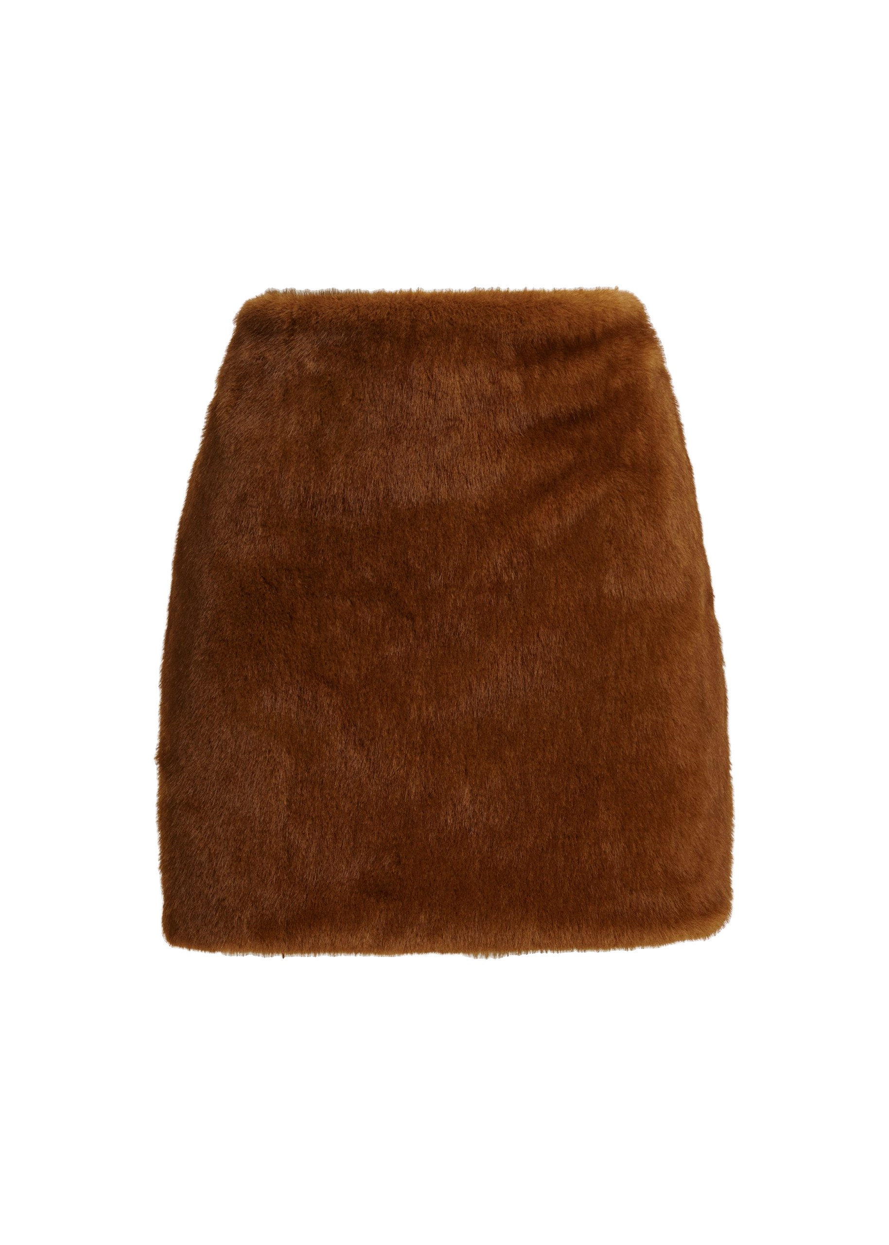 Essentiel Antwerp Brown reversible faux fur mini skirt Brown reversible faux fur mini skirt