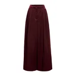 Burgundy wide-leg pants