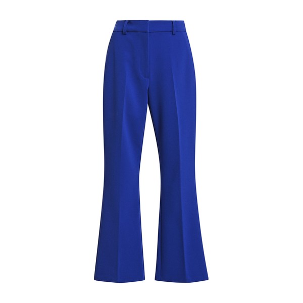 Cobalt blue flared tailored pants
