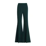 Essentiel Antwerp Dark green trumpet-shaped tailored pants Dark green trumpet-shaped tailored pants