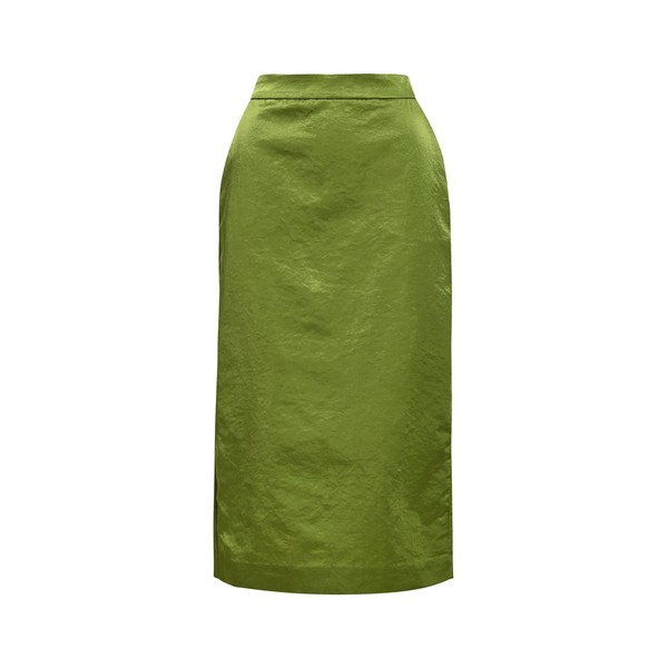 Green midi skirt