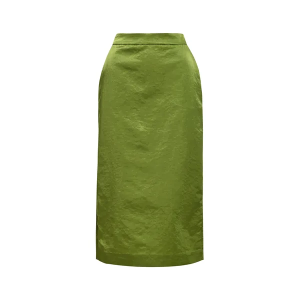 Green midi skirt