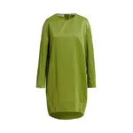 Green mini dress with dropped shoulders
