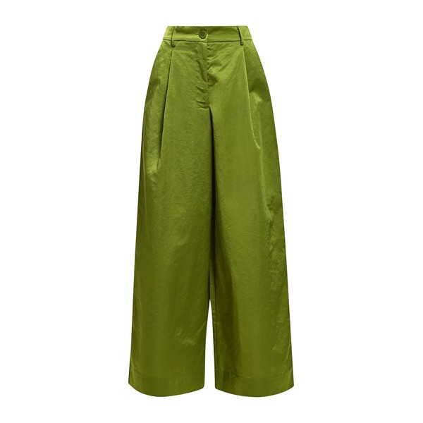 Green wide-leg pants