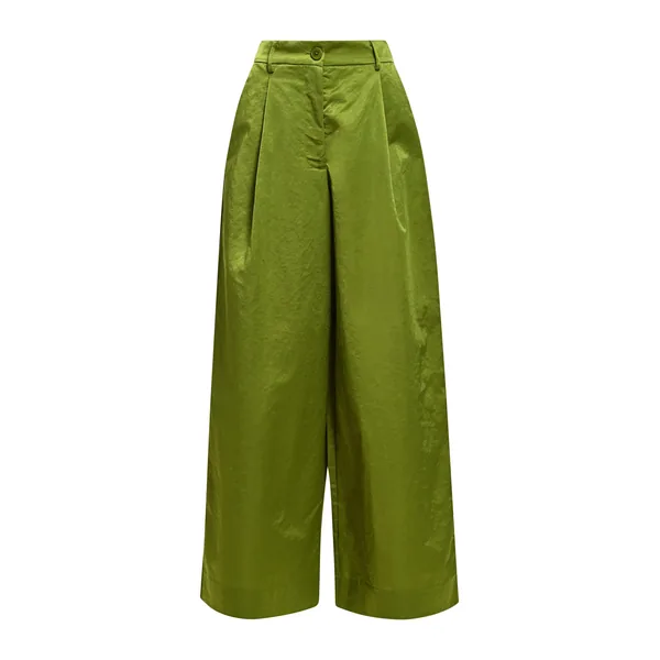 Green wide-leg pants