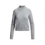 Grey cashmere sweater with stand-up collar