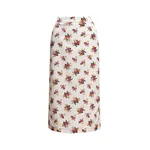 Essentiel Antwerp Off-white and multicolor floral-print midi skirt Off-white and multicolor floral-print midi skirt