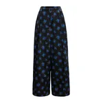 Off-white and multicolor floral wide-leg pants