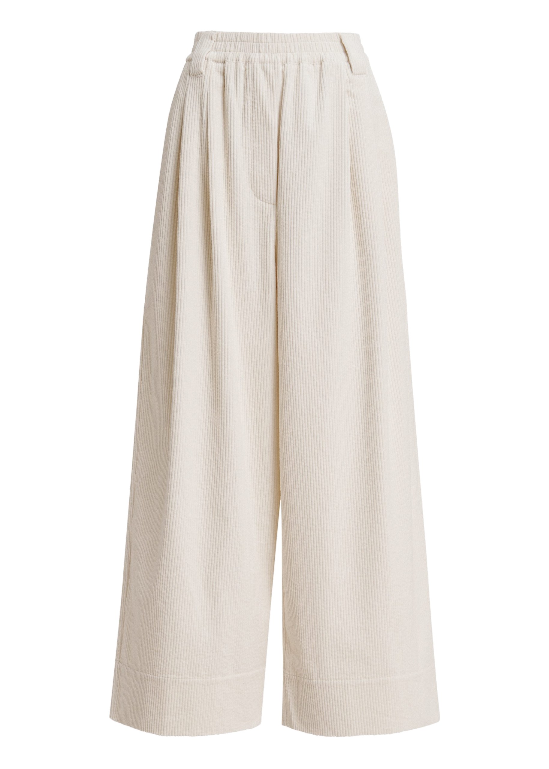 Essentiel Antwerp Off-white corduroy wide-leg pants Off-white corduroy wide-leg pants