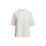 Essentiel Antwerp Off-white side-button cotton-blend T-shirt Off-white side-button cotton-blend T-shirt