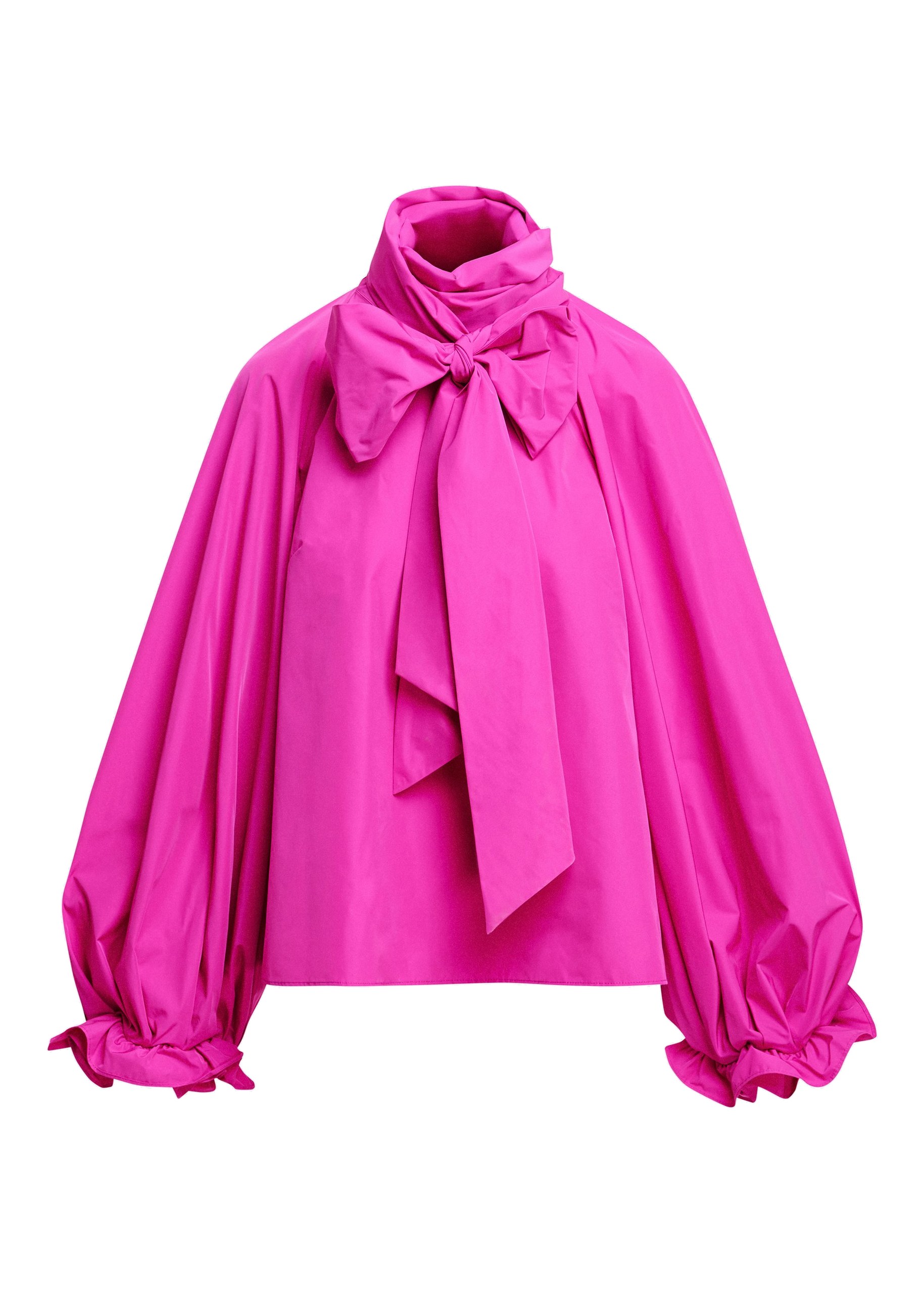 Essentiel Antwerp Pink oversized pussy-bow top Pink oversized pussy-bow top