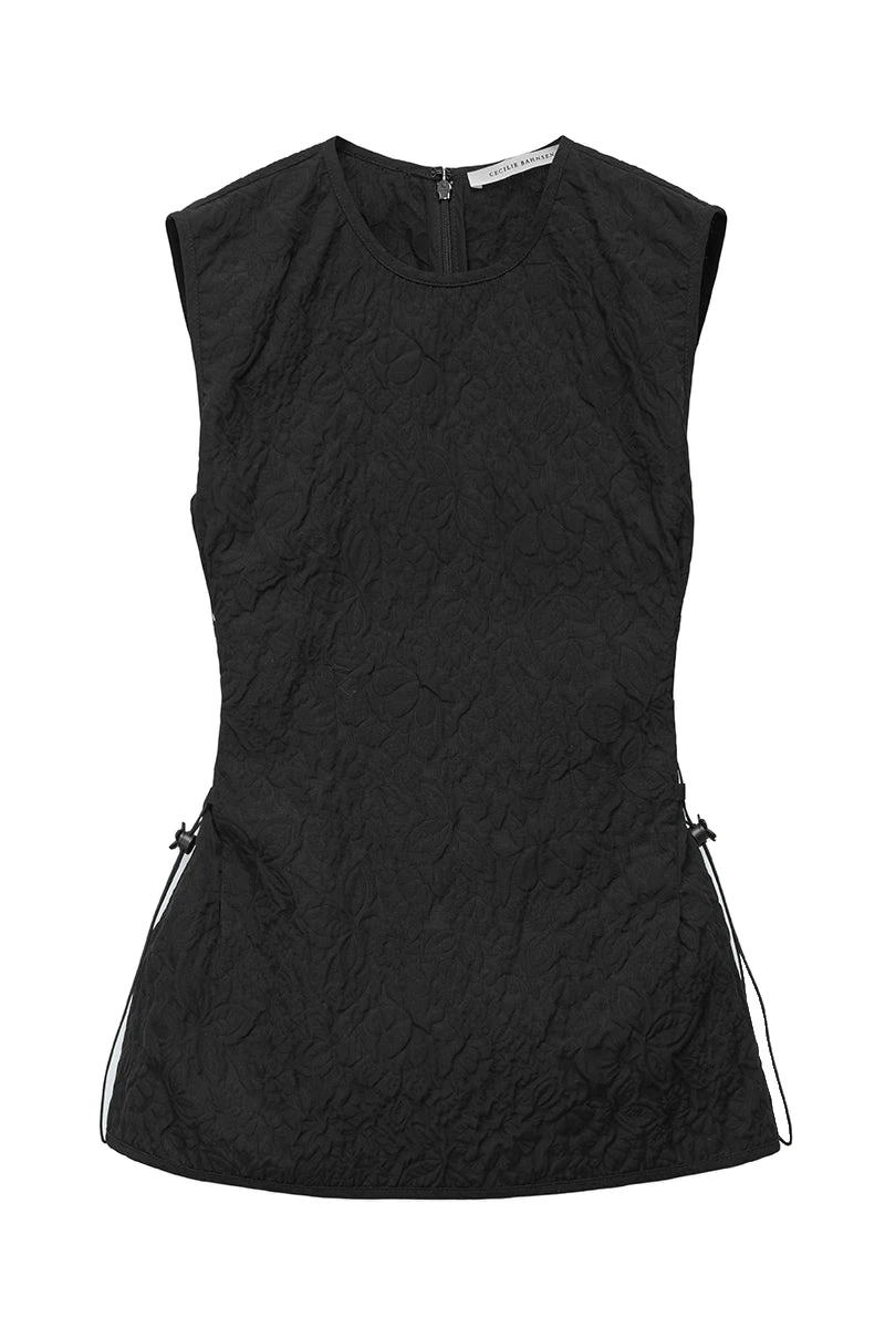 Fellen-Top-in-Black-Cecilie-Bahnsen-Tops-white Cecilie Bahnsen top