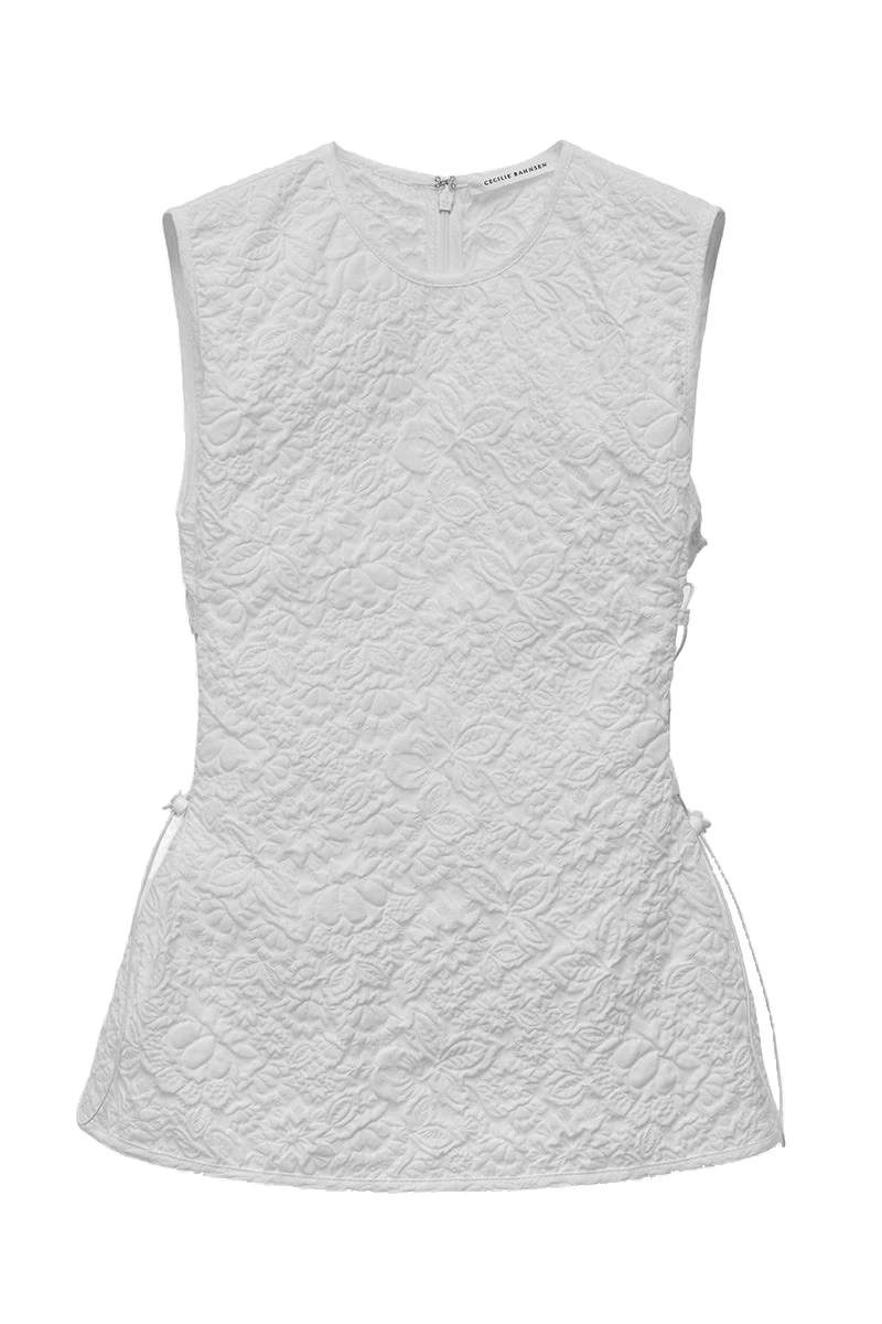 Fellen-Top-in-White-Cecilie-Bahnsen-Tops-white Cecilie Bahnsen top
