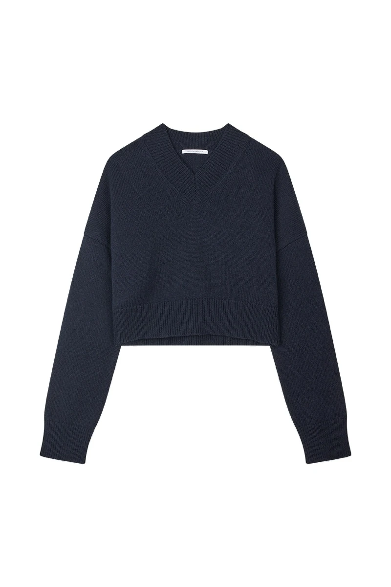 Fenne-Jumper-in-Navy-Cecilie-Bahnsen-Knitwear-white Cecilie Bahnsen jumper