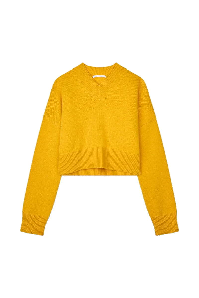 Fenne-Jumper-in-Winter-Yellow-Cecilie-Bahnsen-Knitwear-white Cecilie Bahnsen jumper