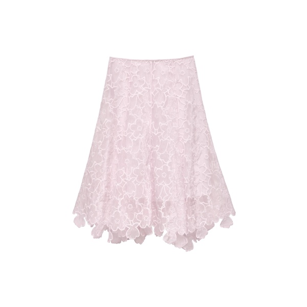 Cecilie Bahnsen Flavie Skirt in Blush Pink