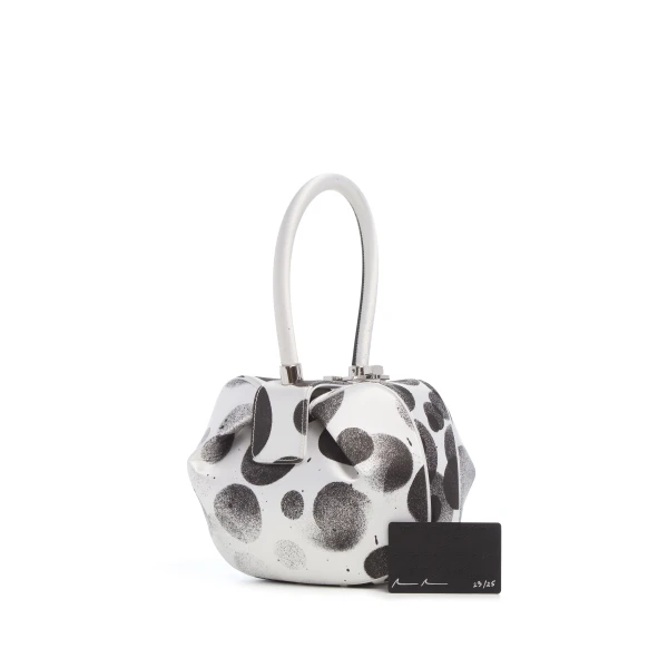 Adam Pendleton x Gabriela Hearst Nina Bag in Black & White Satin No. 23