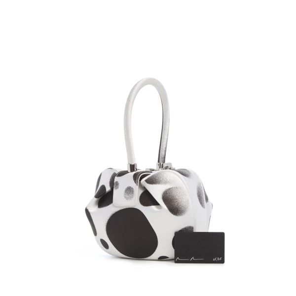 Adam Pendleton x Gabriela Hearst Nina Bag in Black & White Satin No. 25
