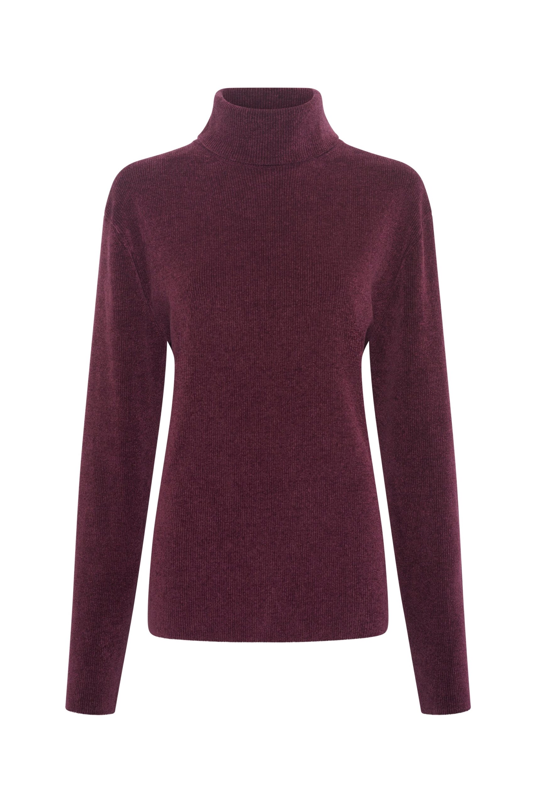 Gabriela Hearst Almoner Knit Turtleneck in Plum Silk gabriela hearst turtleneck