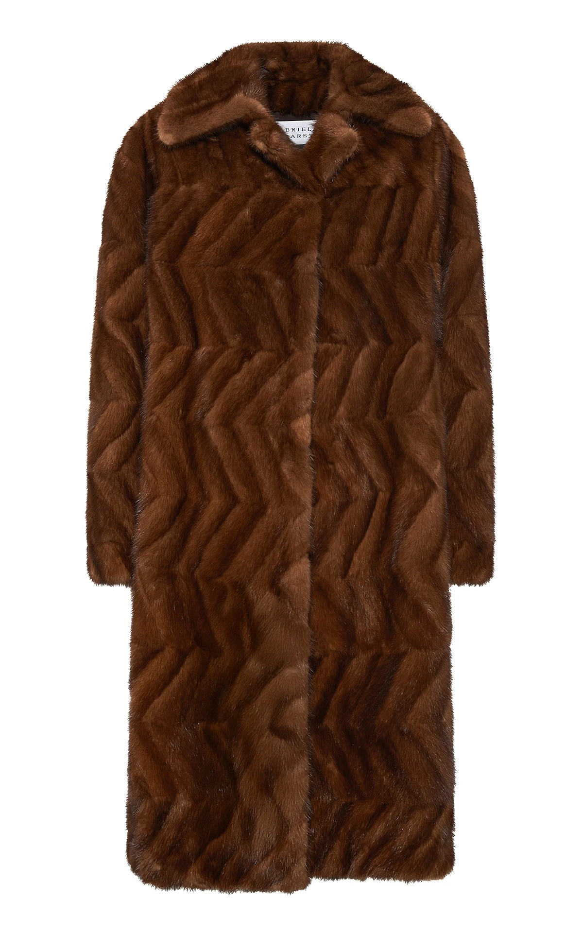 Gabriela Hearst Andal Coat in Mahogany Recycled Mink Fur gabriela hearst coat