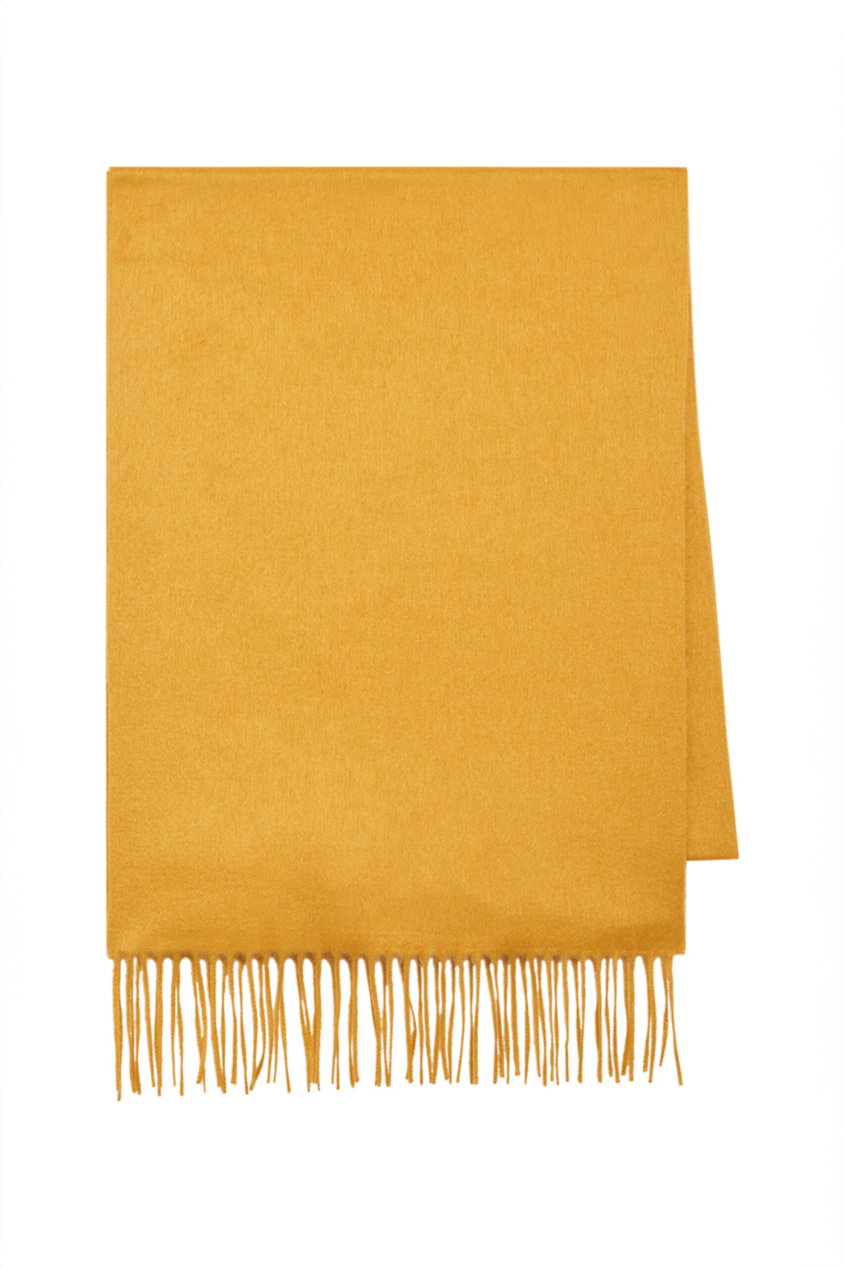 Gabriela Hearst Blaine Fringe Scarf in Golden Birch Brushed Silk Cashmere gabriela hearst scarf